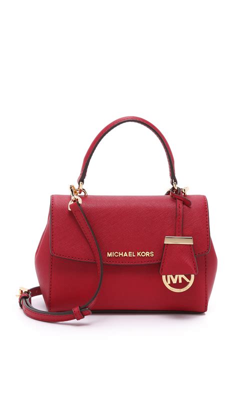 michael kors ava red|Michael Kors ava small.